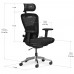 Крісло Mealux Q1 Air Fabric Black (арт HF-Q1 F/B) 