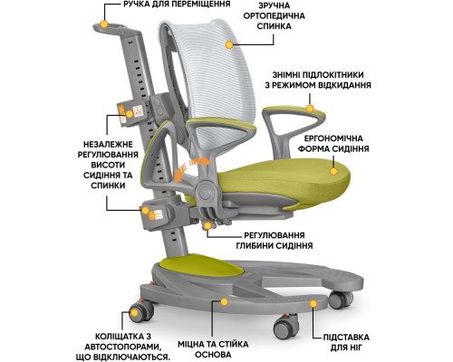 Дитяче крісло Mealux Galaxy KZ (арт.Y-1030 KZ) 