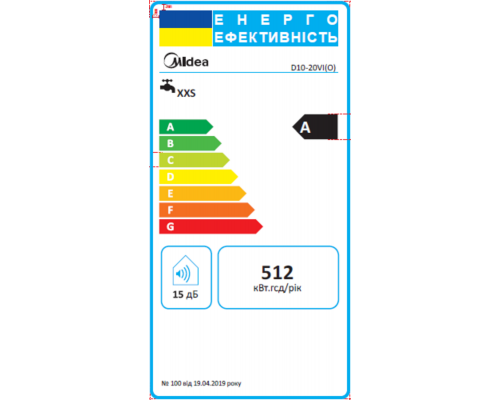 Водонагрівач MIDEA D10-20VI(O)