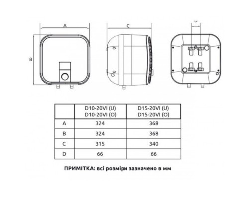 Водонагрівач MIDEA D10-20VI(O)