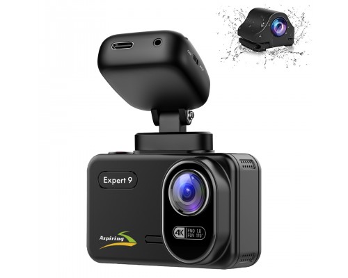 Відеореєстратор Aspiring Expert 9 Speedcam, WI-FI, GPS, 2K, 2 cameras 