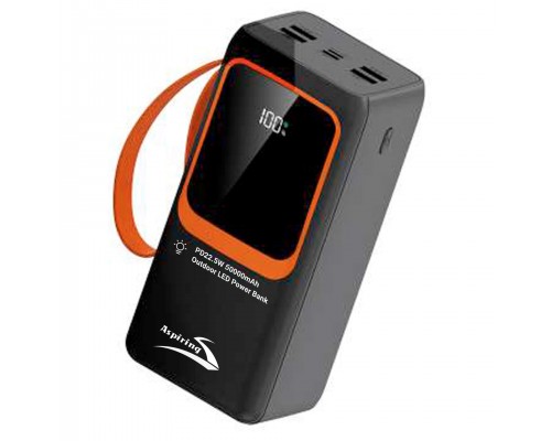 Зовнішній акумулятор (павербанк) Aspiring Light 50 PD22.5W 50000 mAh