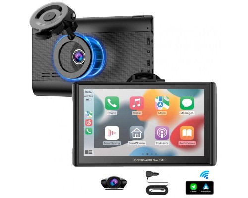 Автомонітор Aspiring Auto Play DVR 1, CarPlay, Android auto