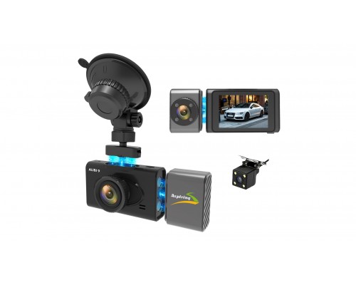 Відеореєстратор Aspiring Alibi 9 GPS, 3 Cameras, Speedcam 
