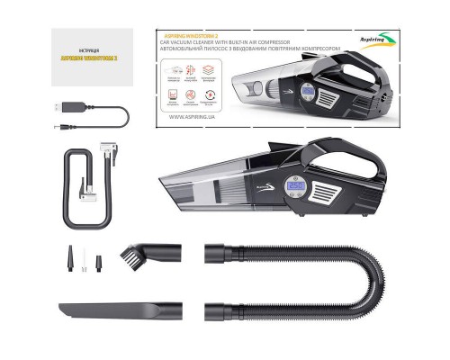 Автомобільний пилосос Aspiring Windstorm 2 with inflator 2 in 1