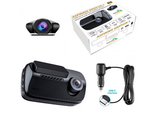 Відеореєстратор Aspiring Griffon 1 Dual, 4K, Speedcam, Wi-Fi, GPS