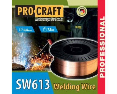 Зварювальний дріт Procraft SW613 0.6 мм 13 кг 