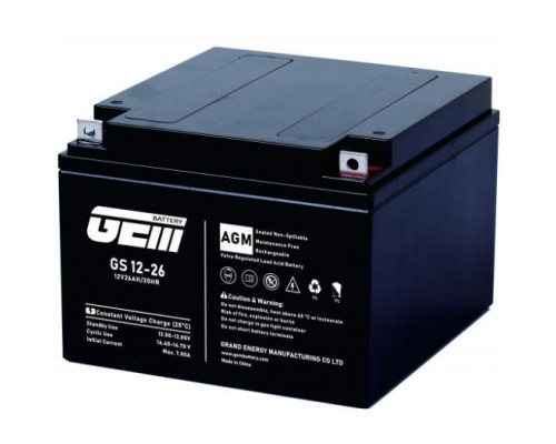 Акумуляторна батарея GEM Battery 12V-26Ah, AGM, R1, (GS 12-26) 
