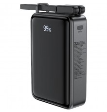 УМБ Acefast 20000mAh 67W PD3.0 20В/3.35A Type-C, USB-A, with cable, Li-ion M4 Black