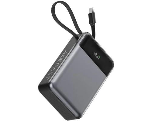 УМБ Acefast 20000mAh 65W PD,QC3.0 USB-A+USB-C In/Out,build-in cable M21 Black-Gray 