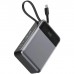 УМБ Acefast 20000mAh 65W PD,QC3.0 USB-A+USB-C In/Out,build-in cable M21 Black-Gray 