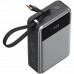 УМБ Acefast 20000mAh 65W PD,QC3.0 USB-A+USB-C In/Out,build-in cable M21 Black-Gray 