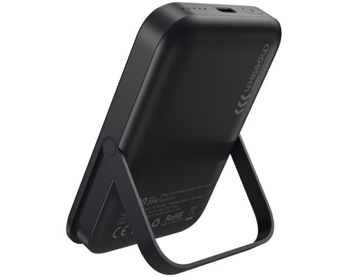 УМБ Choetech Magnetic Wireless 5000mAh 20W PD USB-C In/Out,with holder, Qi-15W Black 