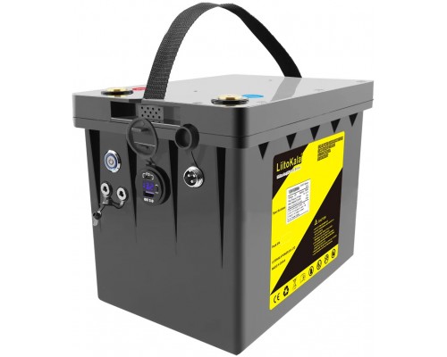 Акумуляторна батарея LiitoKala LiFePO4 DC-12V100Ah, LED, XLR 3PIN, DC5.5 * 2.1/2 5A, USB3.0/1 18W, P 