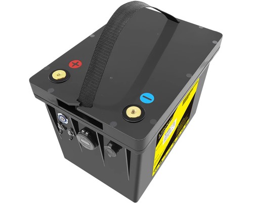 Акумуляторна батарея LiitoKala LiFePO4 DC-12V100Ah, LED, XLR 3PIN, DC5.5 * 2.1/2 5A, USB3.0/1 18W, P 