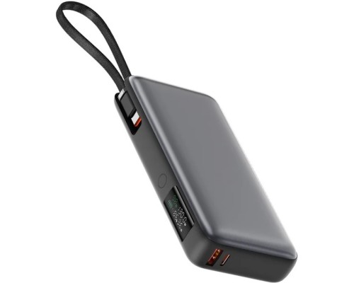 УМБ Acefast 20000mAh 130W PD,QC3.0 USB-A+USB-C In/Out,build-in cable M22 Gray 
