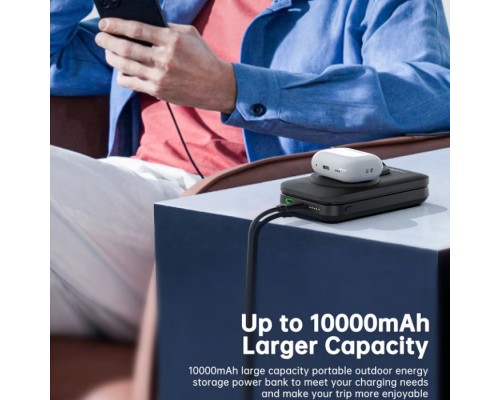 УМБ Choetech Magnetic Wireless 10000mAh 20W PD,QC USB-C,USB-LightningQi-2 15W,AppleWatch charg Black 