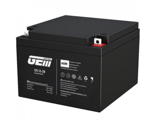 Акумуляторна батарея GEM Battery 12V-28Ah, AGM, L2/R2, (GS 12-28) 