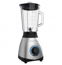 Блендер BROCK BL 1502 SS стаціонарний 500Вт/ скляна чаша 1,5л/ PULSE/ 2 швидк./дроблення льоду/метал