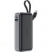 УМБ Acefast 10000mAh 30W PD USB-C witch cable, USB-A, Li-Pol, M7 Black 