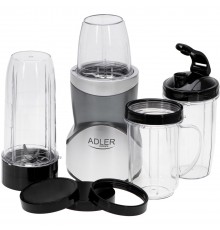 Фітнес-блендер Adler AD 4084 500Вт/ Pulse/ скляні пляшки 1x700мл,2x500мл,1x300мл/