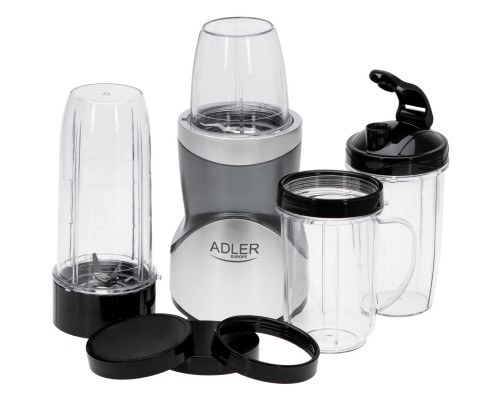 Фітнес-блендер Adler AD 4084 500Вт/ Pulse/ скляні пляшки 1x700мл,2x500мл,1x300мл/ 