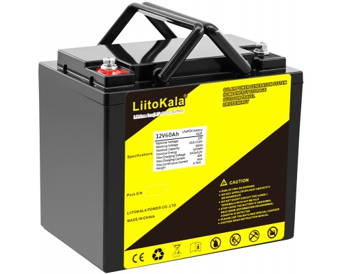 Акумуляторна батарея LiitoKala LiFePO4 12V60Ah 