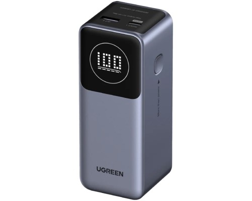 УМБ Ugreen 12000mAh 100W PD,QC, USB-A, USB-С IN/OUT Grey (PB724) 