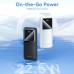 УМБ Vention 10000mAh 22.5W 3A,PD,QC 3.0, Micro-USB,USB-C,2xUSB-A,LED Display,Black 