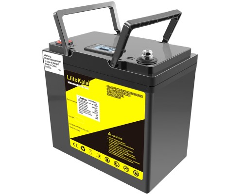 Акумуляторна батарея LiitoKala LiFePO4 12V60Ah, LCD 