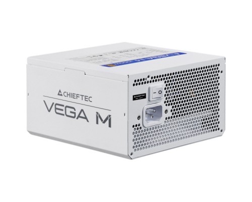 БЖ 750W Chieftec VEGA M PPG-750-CW ATX 3.1 135mm, 80+ Gold, Fully modular, WHITE, Retail 