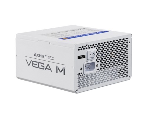 БЖ 850W Chieftec VEGA M PPG-850-CW ATX 3.1 135mm, 80+ Gold, Fully modular, WHITE, Retail 