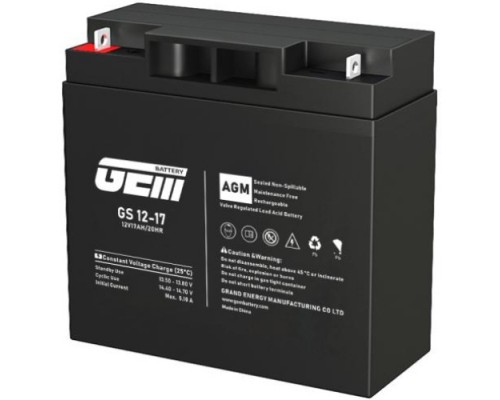 Акумуляторна батарея GEM Battery 12V-17Ah, AGM, F1/F2, (GS 12-17) 