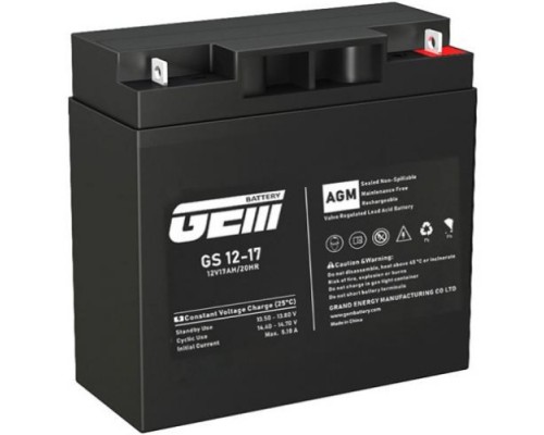 Акумуляторна батарея GEM Battery 12V-17Ah, AGM, F1/F2, (GS 12-17) 