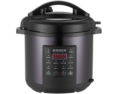 Мультиварка BROCK PMC 1706 скороварка/1000Вт/ 6л / 12 програм/ сенсорне керування//сіра 