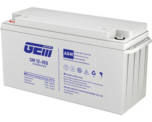 Акумуляторна батарея GEM Battery 12V-150Ah, AGM, R5, (GM 12-150) 