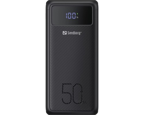 УМБ Sandberg 50000mAh 130W, PD, 3хUSB 3xType-C LED 2W 