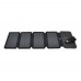 Solar panel 4 Foldings, built-in microUSB cable, Output: 5 /1 А(USB), plastic, Black, Corton box 