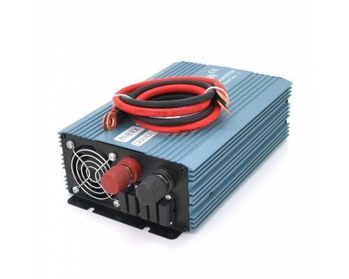 Інвертор напруги Mexxsun MXS-1000, 24V/220V, 1000W з модифікованою синусоїдою, 1 Shuko, клемні дроти, Q4 