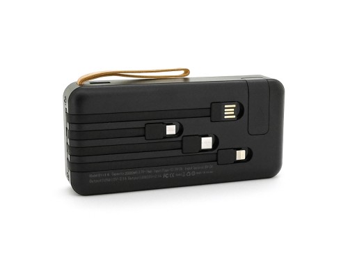 PowerBank Bunsey BY-14 20000mAh, Input:MicroUSB+Type-C, Output:2USB/Type-C, PD10W, Black 