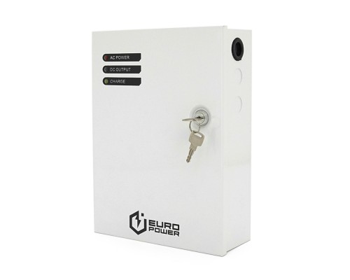 ДБЖ 12V/5A EuroPower EP-UPS-1205(M), під акб GEL/AGM - 12V/7A, струм заряду - 13,8V/0.65A, метал, 265х195х75 mm 