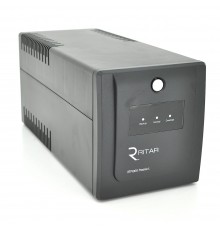 ДБЖ Ritar RTP1000 (600W) Proxima-L, LED, AVR, 3st, 4xSCHUKO socket, 2x12V7Ah, plastik Case ( 460 x 225 x 245 ) Q2