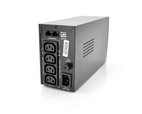 ДБЖ Ritar RTP500L-UX-IEC (300W) Proxima-L, LED, AVR, 3st, USB, 4xIEC-320 C14, 145-290Vac, 1x12V4.5Ah, plastik Case (314 x 97 X 143) 4 кг Q4 