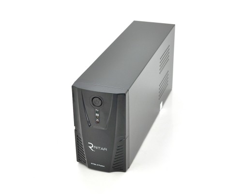ДБЖ Ritar RTP600L-UX-IEC (360W) Proxima-L, LED, AVR, 3st, USB, 4xIEC-320 C14, 145-290Vac, 1x12V7Ah, plastik Case (314 x 97 X 143) 4,6 кг Q4 