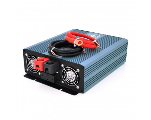 Інвертор напруги Mexxsun MXS-2000, 12V/220V, 2000W з модифікованою синусоїдою, 2 Shuko, клемні дроти, Q4 
