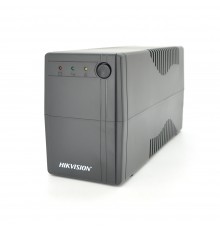ДБЖ Hikvision DS-UPS600/EU, 600ВА/360 Вт LED, 2xUniversal socket, 1x12V/7Ah, 4,2 кг, 274×95×139 мм