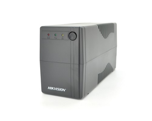 ДБЖ Hikvision DS-UPS600/EU, 600ВА/360 Вт LED, 2xUniversal socket, 1x12V/7Ah, 4,2 кг, 274×95×139 мм 