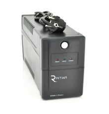 ДБЖ Ritar RTP600L-U (360W) Proxima-L, LED, AVR, 2st, USB, 2xSCHUKO socket, 1x12V7Ah, plastik Case ( 340 x 140 X 205) Q4