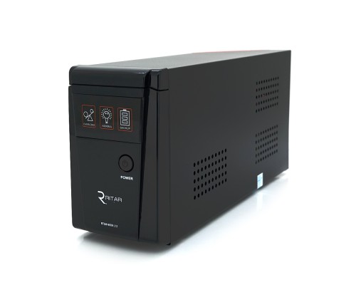ДБЖ з правильною синусоїдою RITAR RTSW-600NL12 LED (360Вт), 12В, під зовнішній АКБ, Q4 (320*132*210) 4,2 кг (236*85*130) 