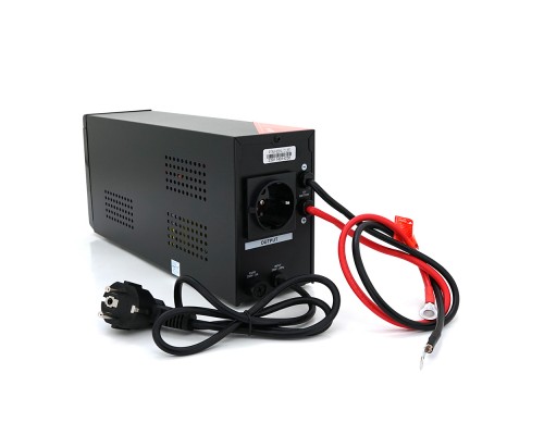 ДБЖ з правильною синусоїдою RITAR RTSW-600NL12 LED (360Вт), 12В, під зовнішній АКБ, Q4 (320*132*210) 4,2 кг (236*85*130) 